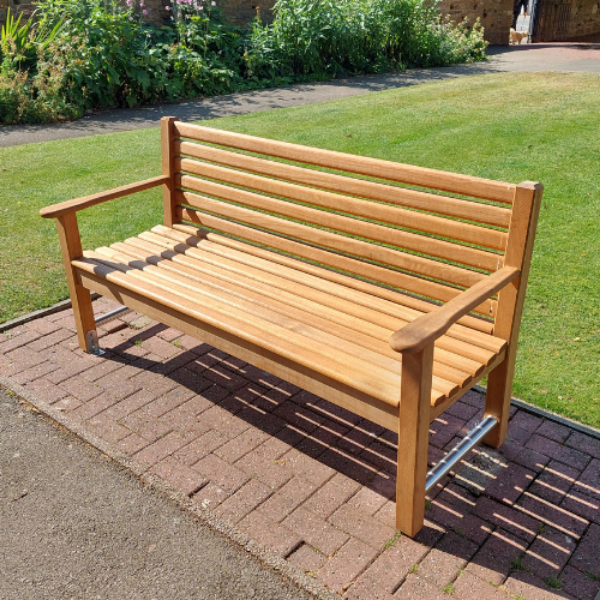 Stanton Hardwood Park Bench - 3 Seater